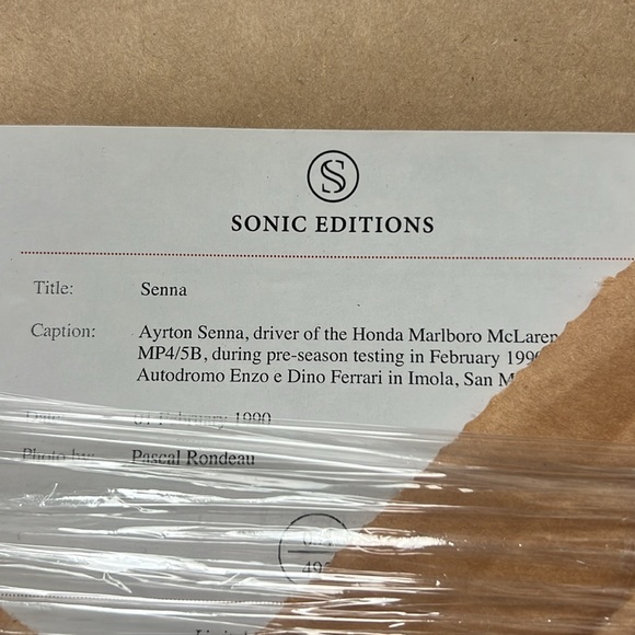 Sonic Editions Artyon Senna Framed Photo - Picture 3 of 3